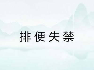 排便失禁 排便失禁