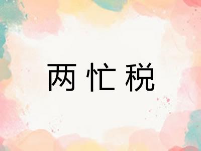 两忙税