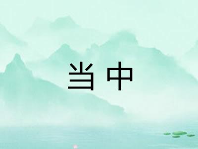 当中