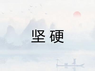 坚硬 坚硬