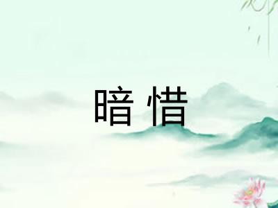 暗惜