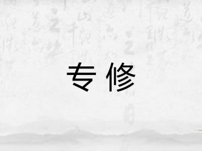 专修 专修