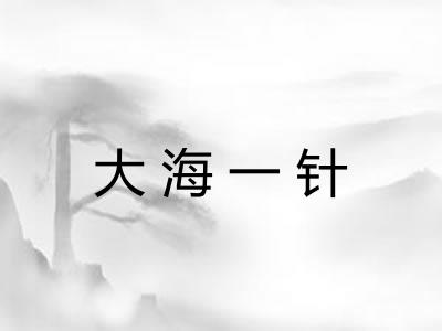 大海一针