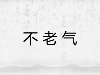 不老气