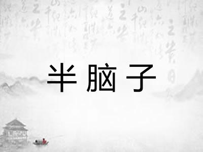 半脑子