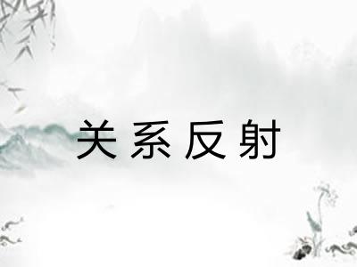 关系反射 关系反射