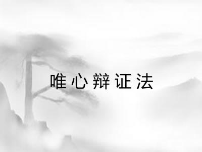 唯心辩证法 唯心辩证法