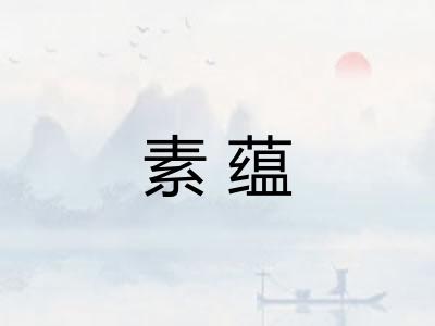 素蕴 素蕴