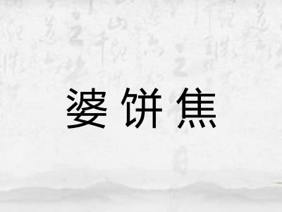 婆饼焦 婆饼焦