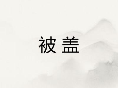 被盖 被盖