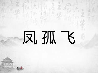 凤孤飞