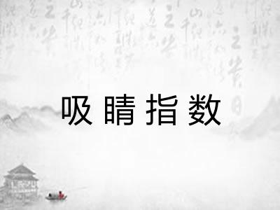 吸睛指数 吸睛指数