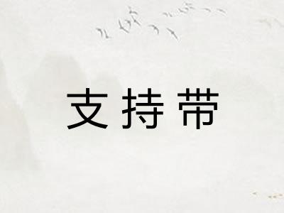 支持带 支持带