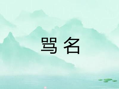 骂名