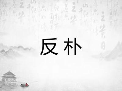 反朴 反朴