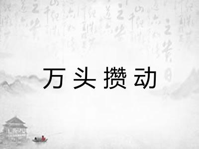 万头攒动 万头攒动