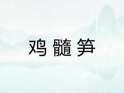 鸡髓笋 鸡髓笋