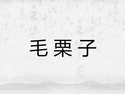 毛栗子