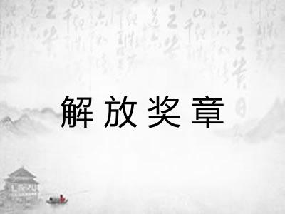 解放奖章 解放奖章