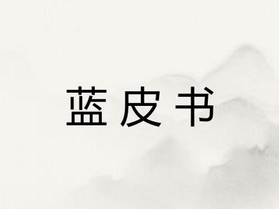 蓝皮书
