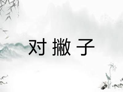 对撇子 对撇子