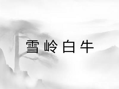 雪岭白牛