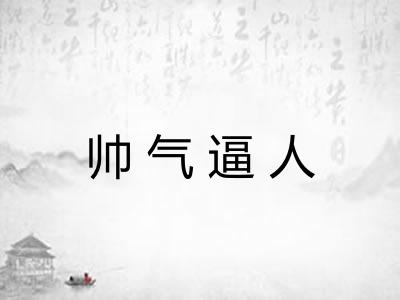 帅气逼人 帅气逼人