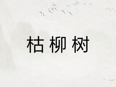 枯柳树 枯柳树