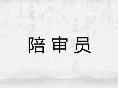 陪审员 陪审员