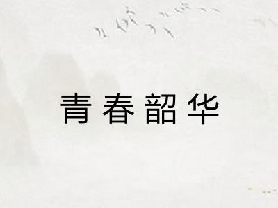 青春韶华 青春韶华