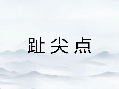 趾尖点 趾尖点
