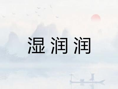 湿润润