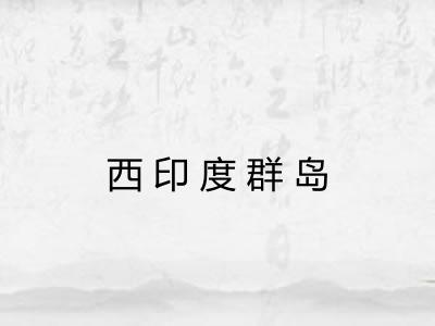 西印度群岛 西印度群岛