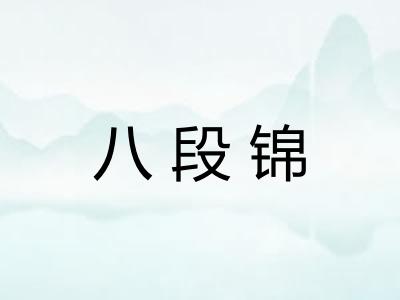 八段锦 八段锦