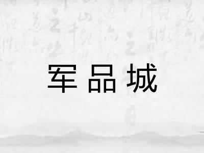 军品城 军品城