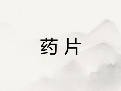 药片