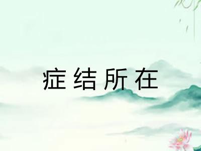 症结所在 症结所在