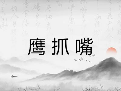 鹰抓嘴 鹰抓嘴