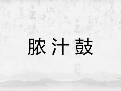 脓汁鼓 脓汁鼓