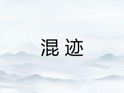 混迹