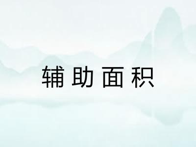 辅助面积 辅助面积