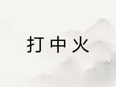 打中火