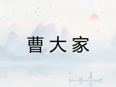 曹大家
