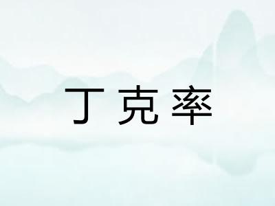 丁克率 丁克率