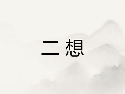 二想 二想