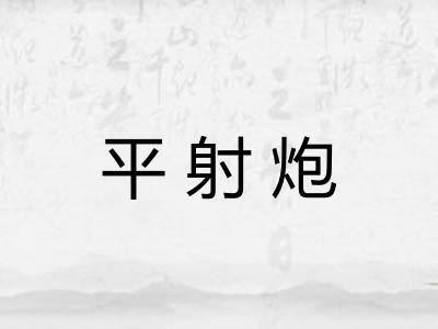 平射炮 平射炮