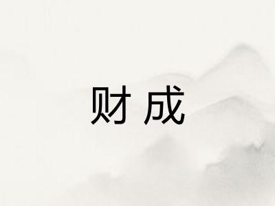 财成