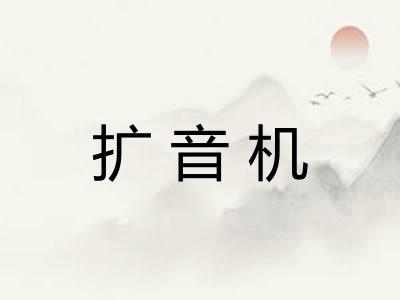扩音机 扩音机