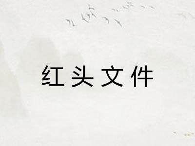 红头文件