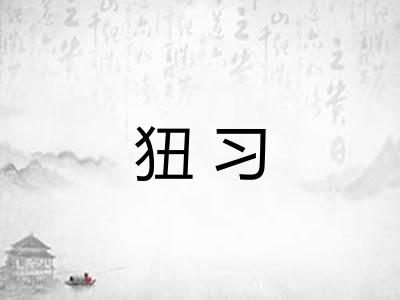 狃习